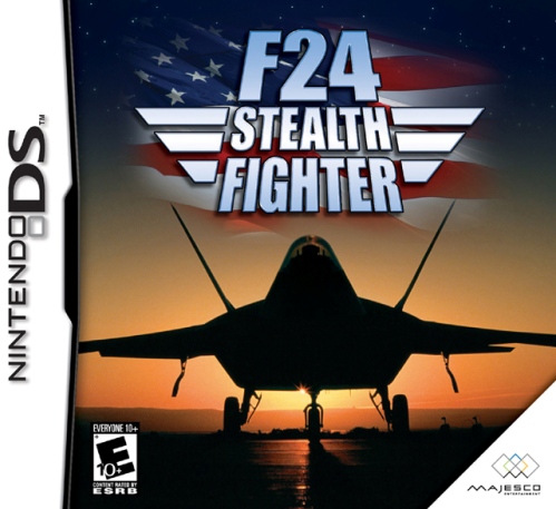F-24 Stealth Fighter box art for Nintendo DS